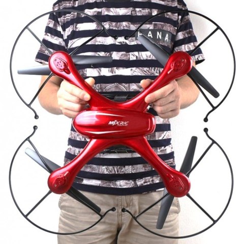 MJX X102H RTF (2.4GHz, 4CH, żyroskop, barometr, headless, 50cm) - Czerwony