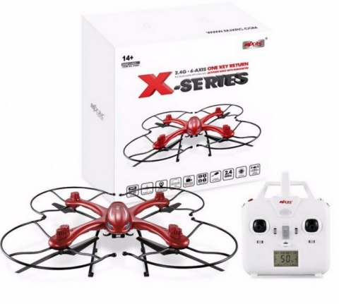 MJX X102H RTF (2.4GHz, 4CH, żyroskop, barometr, headless, 50cm) - Czerwony