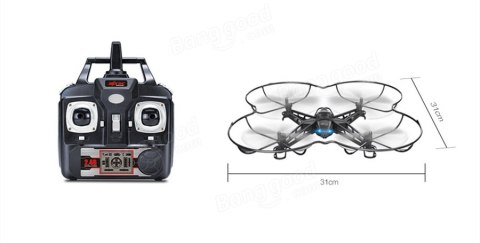 MJX X301H RTF (Kamera FPV, 2.4GHz, 4CH, żyroskop, barometr, 31cm)