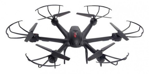 MJX X601H Hexacopter RTF (Kamera FPV 480p, 2.4GHz, żyroskop, barometr, 50cm) - Czarny