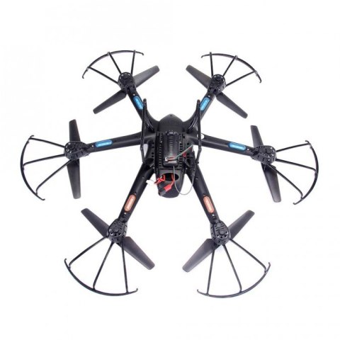 MJX X601H Hexacopter RTF (Kamera FPV 480p, 2.4GHz, żyroskop, barometr, 50cm) - Czarny