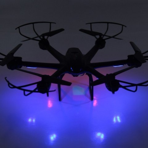 MJX X601H Hexacopter RTF (Kamera FPV 480p, 2.4GHz, żyroskop, barometr, 50cm) - Czarny