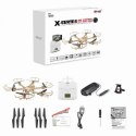 MJX X601H Hexacopter RTF (Kamera FPV 480p, 2.4GHz, żyroskop, barometr, 50cm) - Złoty