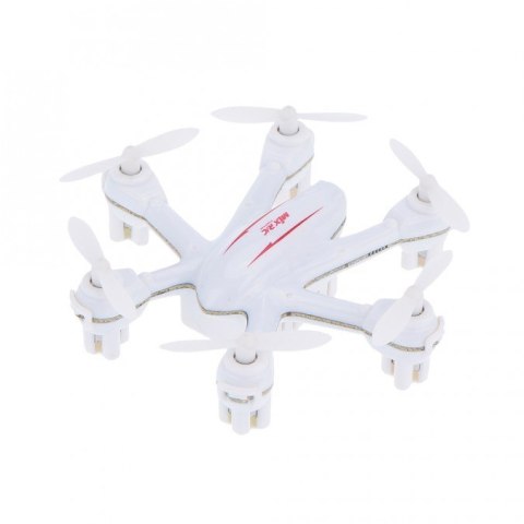 Mini dron X901 (4CH, 2.4GHz, zasięg 20-30m, 22g, żyroskop, 7.5cm) - Biały
