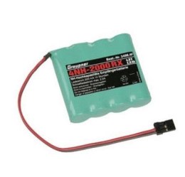 2000mAh 4.8V Pakiet NiMH TX/RX płaski wtyczka typu JR