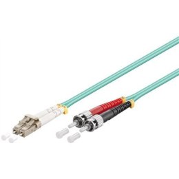 Goobay Optical fibre kabel, Multimode (OM3) 95793 2 m, Turquoise