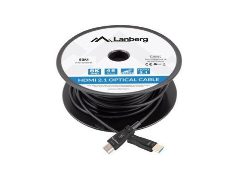 LANBERG KABEL HDMI M/M V2.1 50M 8K OPTYCZNY