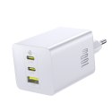 Ładowarka sieciowa EnerFill FE11 2x USB-C USB-A 100W - biała
