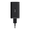 Ładowarka sieciowa GaN6 Pro 65W USB-C USB-A z kablem USB-C 100W 1m - czarna
