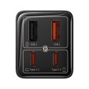 Ładowarka sieciowa GaN6 Pro 65W USB-C USB-A z kablem USB-C 100W 1m - czarna