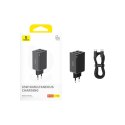 Ładowarka sieciowa GaN6 Pro 65W USB-C USB-A z kablem USB-C 100W 1m - czarna