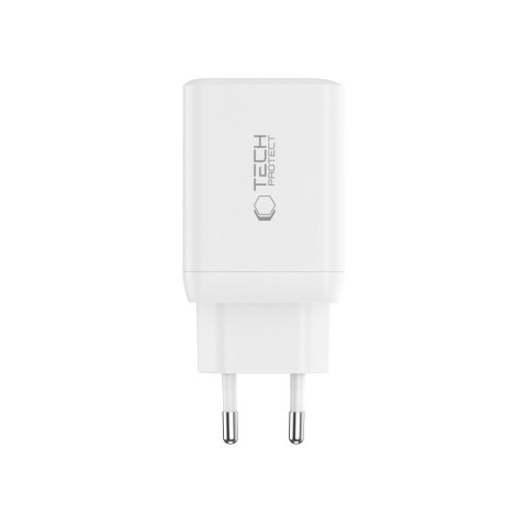 Ładowarka sieciowa NC45W-GAN 2x USB-C 45W - biała