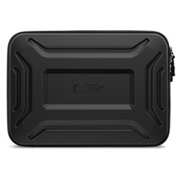 Pokrowiec etui usztywniane wodoodporne na laptopa 15-16'' - czarny