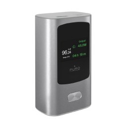 Powerbank 10000mAh z wyświetlaczem USB-A USB-C 45W - szary