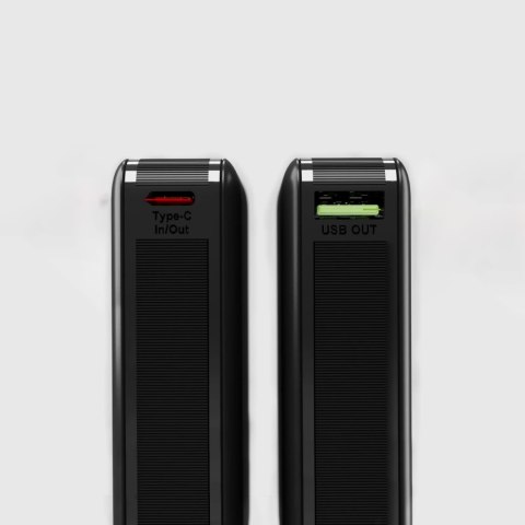 Powerbank 20000mAh do laptopa tabletu smartfona PD AFC USB-C USB-A 65W - czarny