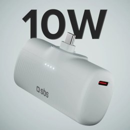Powerbank EcoPower 5000 mAh 10W z wbudowanym portem USB-C - szary
