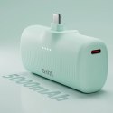 Powerbank EcoPower 5000 mAh 10W z wbudowanym portem USB-C - zielony