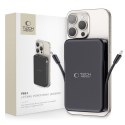 Powerbank magnetyczny PB31 10000mAh 15W MagSafe z kablami USB-C iPhone Lightning - czarny