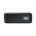 Powerbank z wyświetlaczem LCD 10000mAh USB-C 30W - czarny