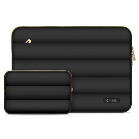 Torba pokrowiec Puffy na laptop 15-16'' + etui na akcesoria - czarny