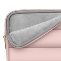 Torba pokrowiec Puffy na laptop tablet 13-14'' + etui na akcesoria - różowy