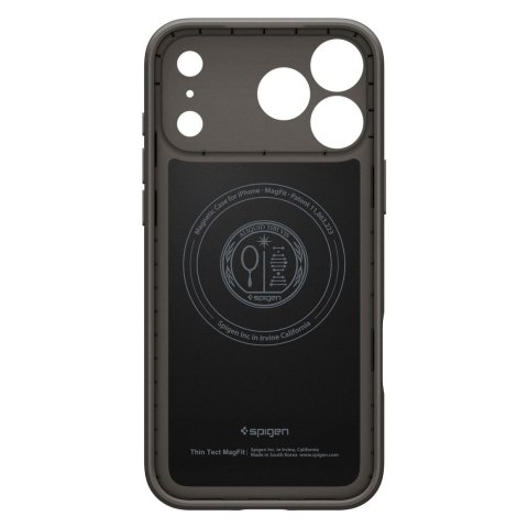 Etui case plecki na iPhone 17 Pro Thin Fit MagSafe - szare
