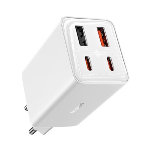 Ładowarka sieciowa USB-C USB-A GaN6 Pro 100W z kablem USB-C 1m - biała