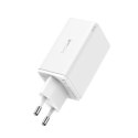 Ładowarka sieciowa USB-C USB-A GaN6 Pro 100W z kablem USB-C 1m - biała
