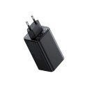 Ładowarka sieciowa USB-C USB-A GaN6 Pro 100W z kablem USB-C 1m - czarna