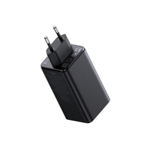 Ładowarka sieciowa USB-C USB-A GaN6 Pro 100W z kablem USB-C 1m - czarna