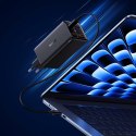 Ładowarka sieciowa USB-C USB-A GaN6 Pro 100W z kablem USB-C 1m - czarna