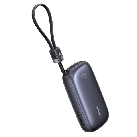 Powerbank 20000mAh 45W z wyświetlaczem kablem EnerFill FC21 Qpow 3 Ultra - czarny