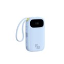 Powerbank 20000mAh 45W z wyświetlaczem kablem EnerFill FC21 Qpow 3 Ultra - niebieski