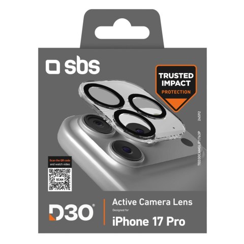 Szkło ochronne na obiektywy do iPhone 17 Pro z technologią D3O Camera Glass