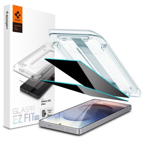 Szkło prywatyzujące z aplikatorem na Samsung Galaxy S25 Ultra Glas.TR Ez Fit Privacy - 2 szt.