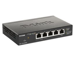 D-Link DGS-1100-05PDV2 łącza sieciowe Zarządzany Gigabit Ethernet (10/100/1000) Obsługa PoE Czarny