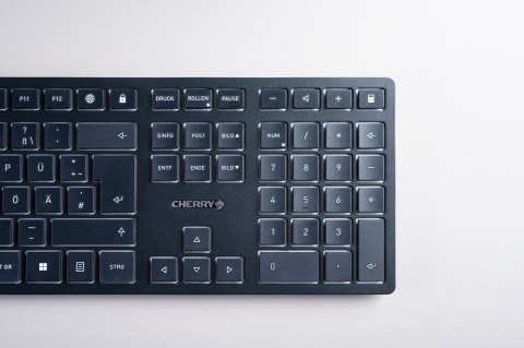 CHERRY KW 9100 SLIM klawiatura Uniwersalne RF Wireless + Bluetooth QWERTZ Swiss Czarny