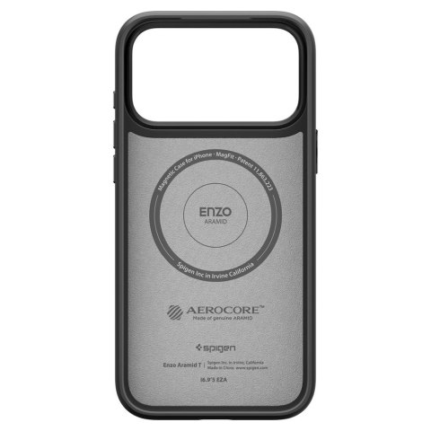 Etui ochronne case na iPhone 17 Pro Enzo Aramid T MagSafe - czarne