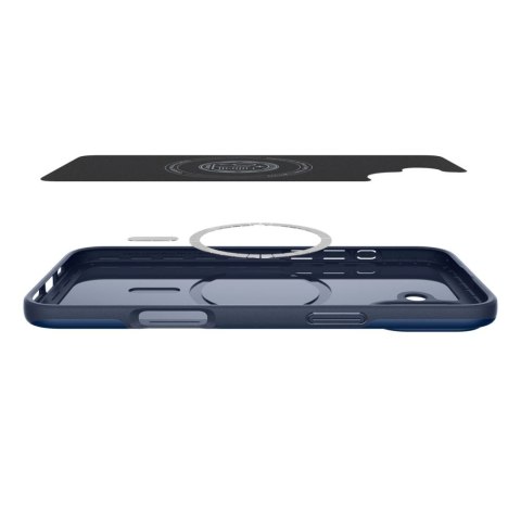 Etui ochronne na iPhone 16 Thin Fit Magsafe - niebieskie