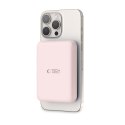 Powerbank magnetyczny PB11 10000mAh 15W MagSafe z kablem USB-C - różowy
