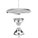 Patera do ciasta ekspozycyjna stalowa śr. 322x175 mm