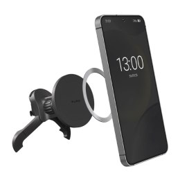 Uchwyt samochodowy magnetyczny do smartfona na kratkę regulowany MagSafe - czarny