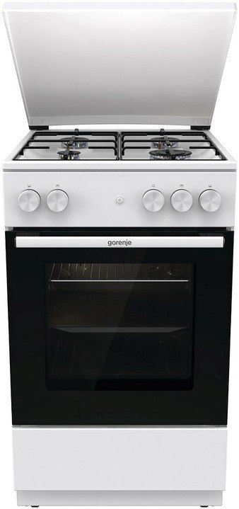 Kuchnia gazowa GORENJE GG5A14WJ | piekarnik gazowy | 70 l | 4 palniki | biały