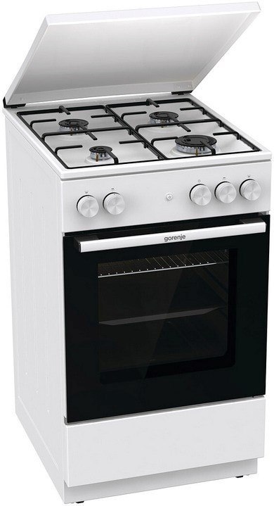Kuchnia gazowa GORENJE GG5A14WJ | piekarnik gazowy | 70 l | 4 palniki | biały