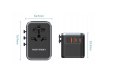 Uniwersalny adapter podróżny z ładowarką Vention 65W GaN 2x USB-A 2x USB-C czarny