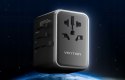 Uniwersalny adapter podróżny z ładowarką Vention 65W GaN 2x USB-A 2x USB-C czarny