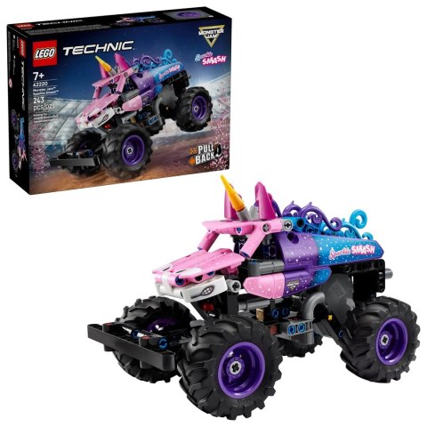 LEGO Technic 42220 - Monster Jam Sparkle Smash z napędem typu pull-back