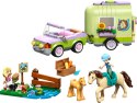 LEGO Friends 42695 - Przyczepa z koniem i źrebaczkiem