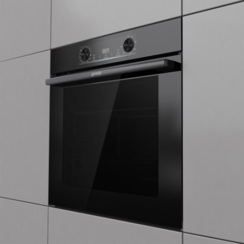 Piekarnik elektryczny Gorenje BO6737E02BG 77 l | termoobieg | grill | czyszczenie parowe | czarny