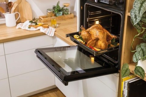 Piekarnik elektryczny Gorenje BO6737E02BG 77 l | termoobieg | grill | czyszczenie parowe | czarny